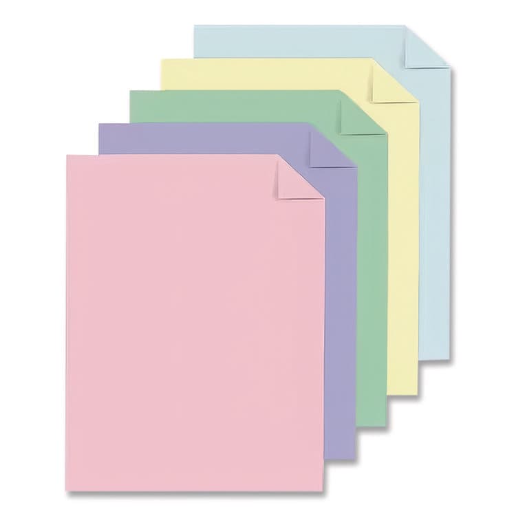 NEENAH PAPER Color Cardstock, 65 lb Cover Weight, 8.5 x 11, Assorted Pastel Colors, 50/Pack (WAU91803) thumbnail 2