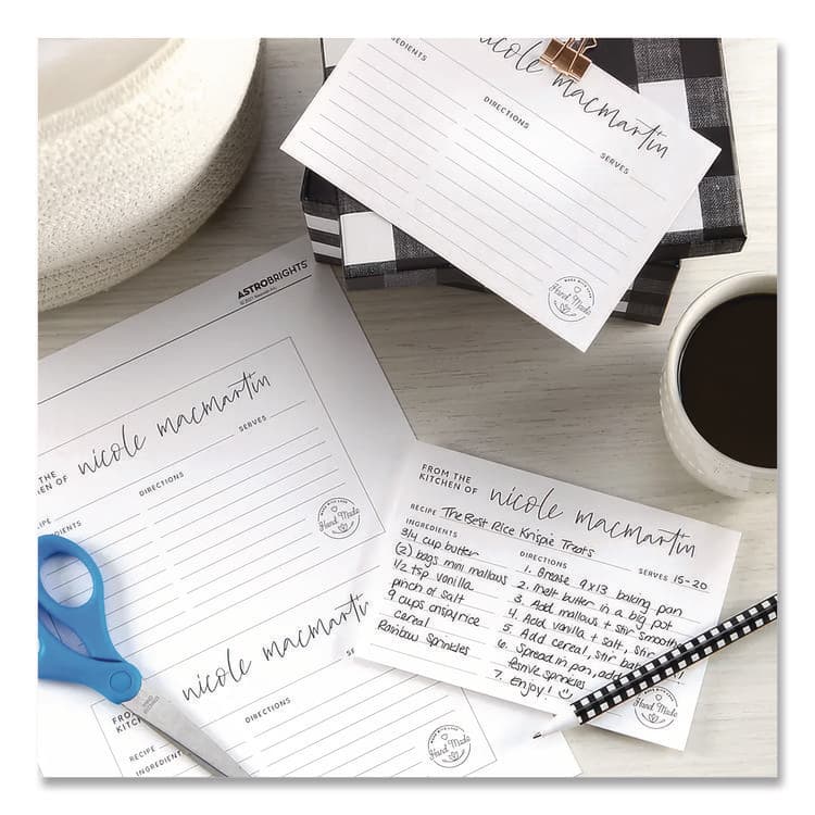 NEENAH PAPER Exact Index Card Stock, 94 Bright, 110 lb Index Weight, 8.5 x 11, White, 250/Pack (WAU4050848508) thumbnail 3