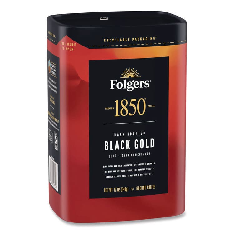 J.M. SMUCKER CO. Black Gold Roast Ground Coffee, 12 oz Canister (FOL12722EA) thumbnail 3