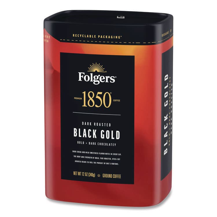 J.M. SMUCKER CO. Black Gold Roast Ground Coffee, 12 oz Canister (FOL12722EA) thumbnail 4