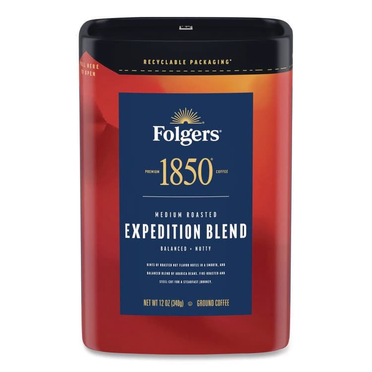 J.M. SMUCKER CO. Expedition Blend Roast Ground Coffee, 12 oz Canister, 6/Carton (FOL93312) thumbnail 2