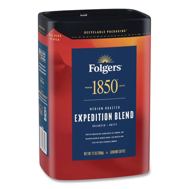 J.M. SMUCKER CO. Expedition Blend Roast Ground Coffee, 12 oz Canister (FOL93312EA) thumbnail 2