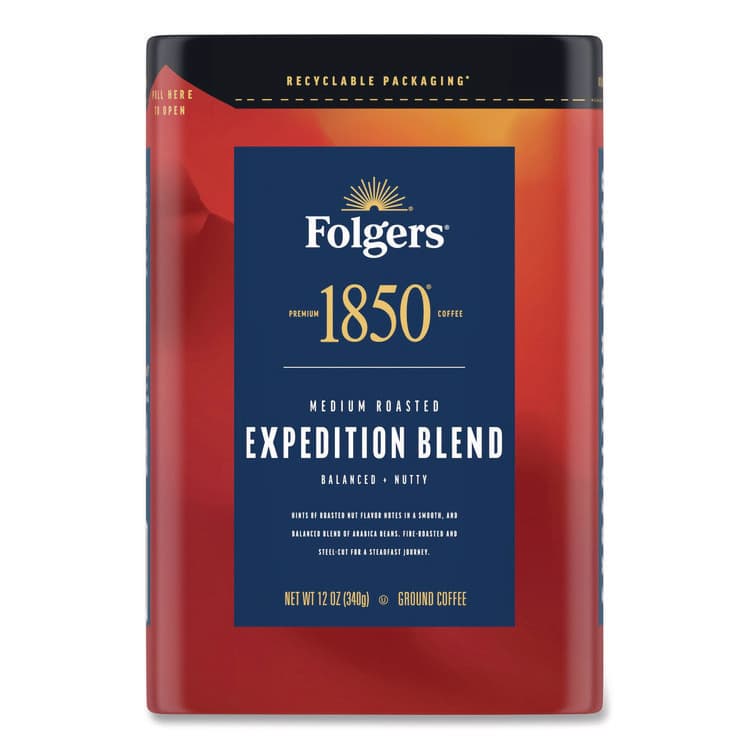 J.M. SMUCKER CO. Expedition Blend Roast Ground Coffee, 12 oz Canister (FOL93312EA) thumbnail 3