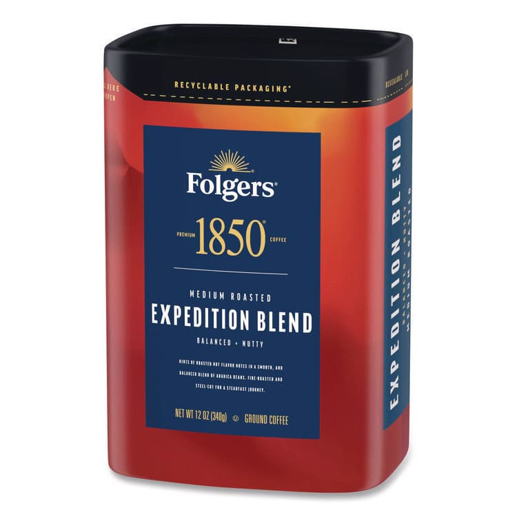 J.M. SMUCKER CO. Expedition Blend Roast Ground Coffee, 12 oz Canister (FOL93312EA) thumbnail 4