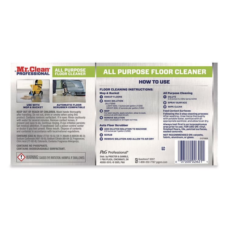 BUTLER HOME PRODUCTS Finished Floor Cleaner, Lemon Scent, 1 gal Bottle (PGC02621EA) thumbnail 2