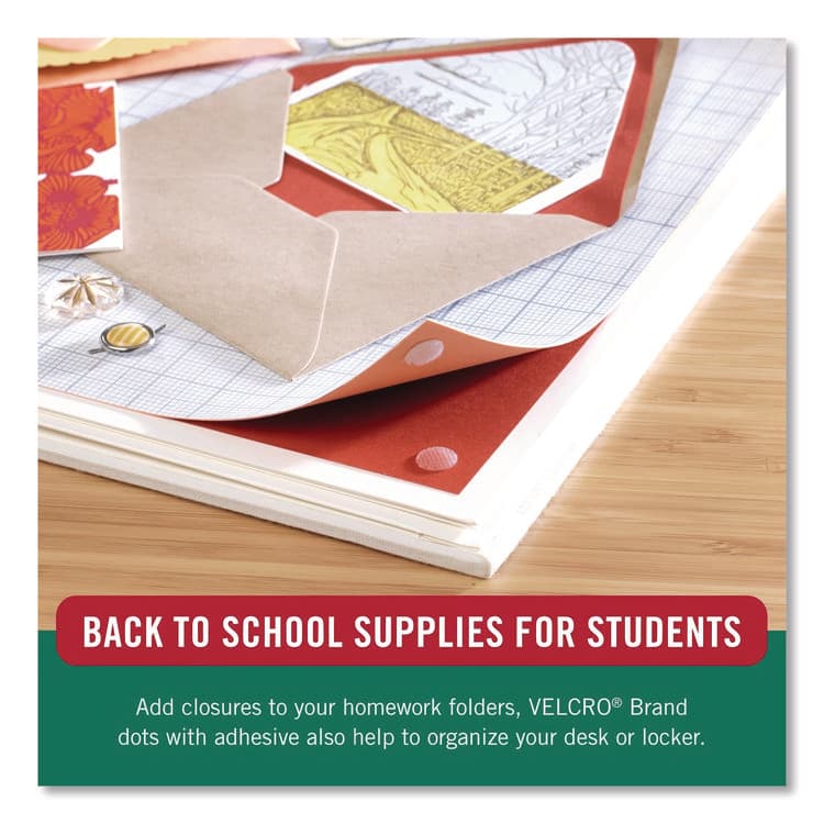 VELCRO USA, . Sticky-Back Fasteners, Complete Sets, 0.75" dia, Clear, 200/Pack (VEK95194) thumbnail 4