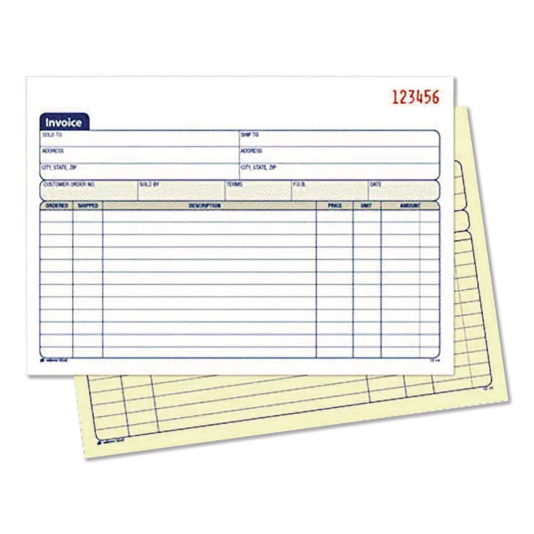 CARDINAL BRANDS . Multipart General-Purpose Invoice Pad, Two-Part Carbonless, 7.94 x 5.56, 50 Forms Total (ABFDC5840) thumbnail 3