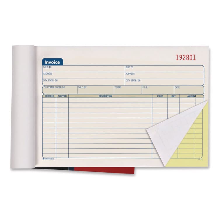 CARDINAL BRANDS . Multipart General-Purpose Invoice Pad, Two-Part Carbonless, 7.94 x 5.56, 50 Forms Total (ABFDC5840) thumbnail 4