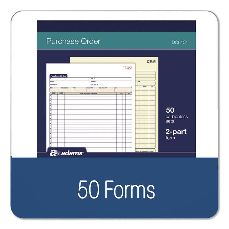 CARDINAL BRANDS . Multipart Purchase Order Pad, Two-Part Carbonless, 8.38 x 10.19, 50 Forms Total (ABFDC8131) thumbnail 4