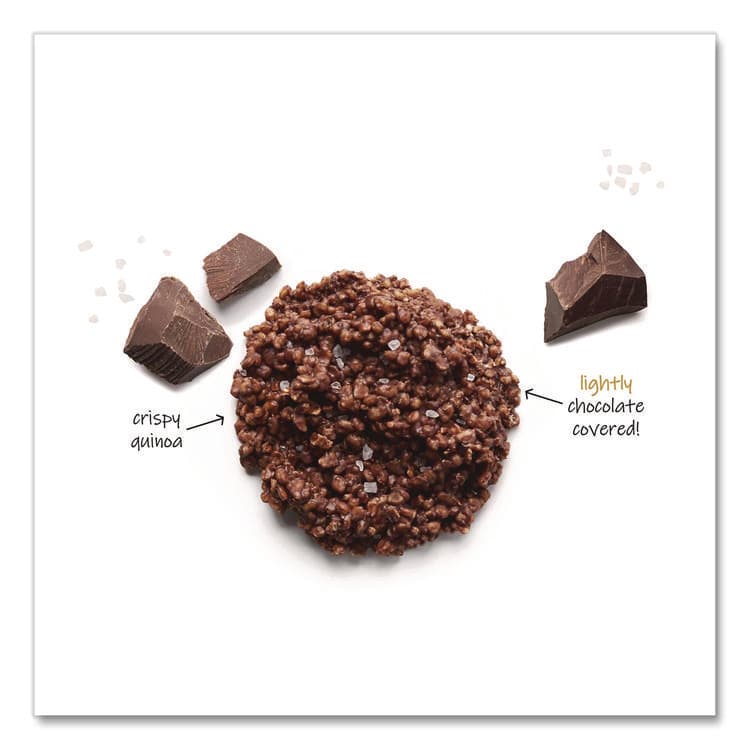UNDERCOVER SNACKS Dark Chocolate and Sea Salt Mini Quinoa Crisps, 0.25 oz Bag, 125/Carton (GRR30700382) thumbnail 3