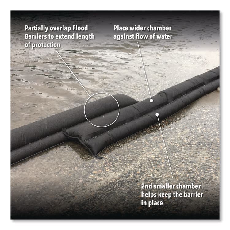 ABSORBENT SPECIALTY PRODUCTS Flood Barriers, 6" x 10 ft x 3.5", 8/Box (QKDQD6108) thumbnail 3