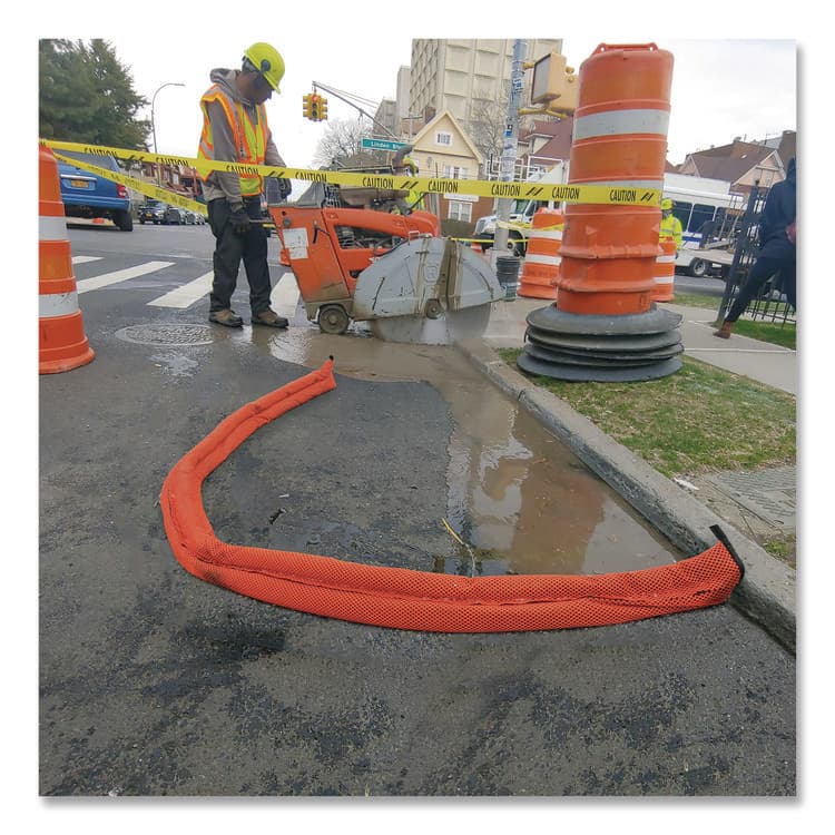 ABSORBENT SPECIALTY PRODUCTS Flood Barriers, 6" x 10 ft x 3.5", 10/Box (QKDQD61010HV) thumbnail 4