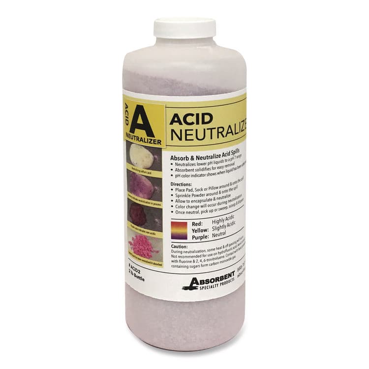 ABSORBENT SPECIALTY PRODUCTS Acid Neutralizer, 3 L, 2 lbs Bottle (QKDACID2)