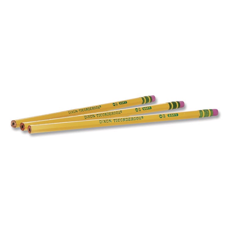 DIXON TICONDEROGA CO. Pencils, B (#1), Black Lead, Yellow Barrel, Dozen (DIX13881) thumbnail 4