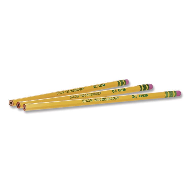 DIXON TICONDEROGA CO. Pencils, F (#2.5), Black Lead, Yellow Barrel, Dozen (DIX13885) thumbnail 4
