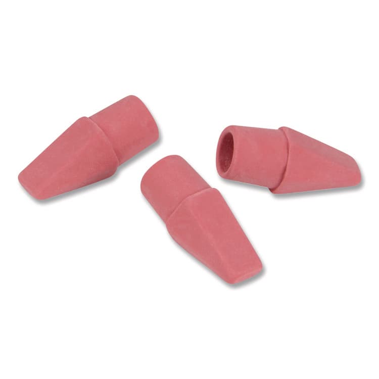 DIXON TICONDEROGA CO. Wedge Cap Erasers, For Pencil Marks, Pink, 144/Box (DIX34500) thumbnail 4