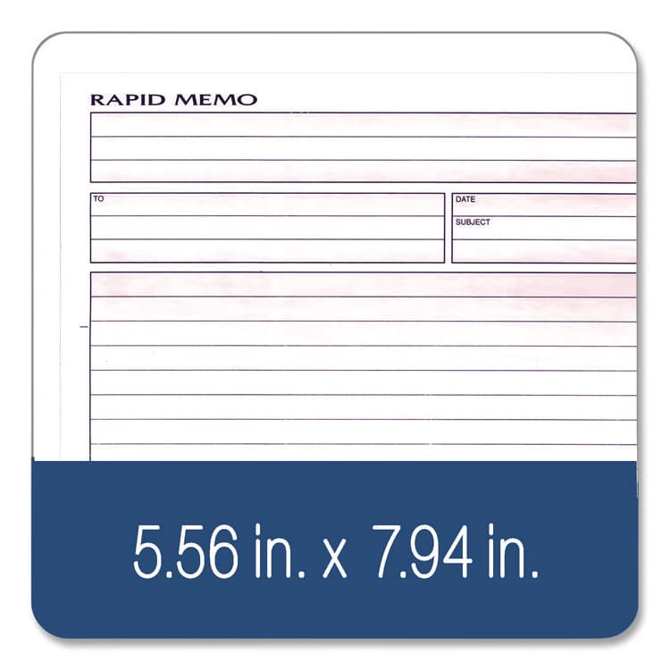 CARDINAL BRANDS . Rapid Memo Pad, Two-Part Carbonless, 8.5 x 7.75, 50 Forms Total (ABFSC1158) thumbnail 4