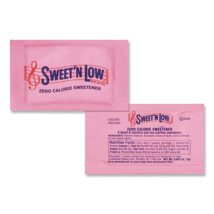 SWEET'N LOW Sugar Substitute, 0.15 oz Packet, 400/Box (SMU50150)