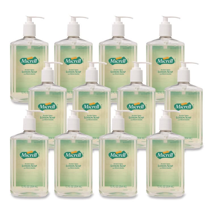 GO-JO INDUSTRIES Antibacterial Lotion Soap, Light Scent, 12 oz (GOJ9759) thumbnail 2