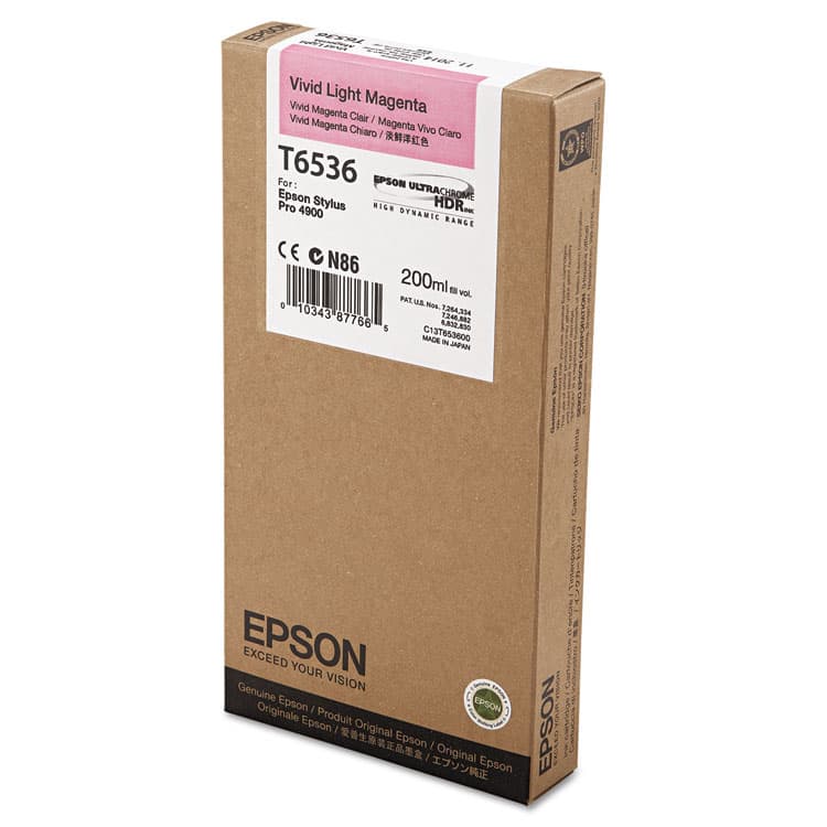 EPSON AMERICA, . T653600 UltraChrome HDR Ink, Vivid Light Magenta (EPST653600)