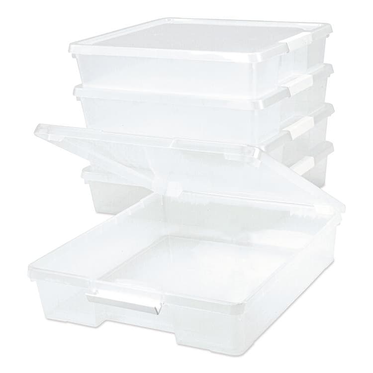 STOREX Project Box, 12" x 12", Clear, 5/Pack (STX63209U05C)