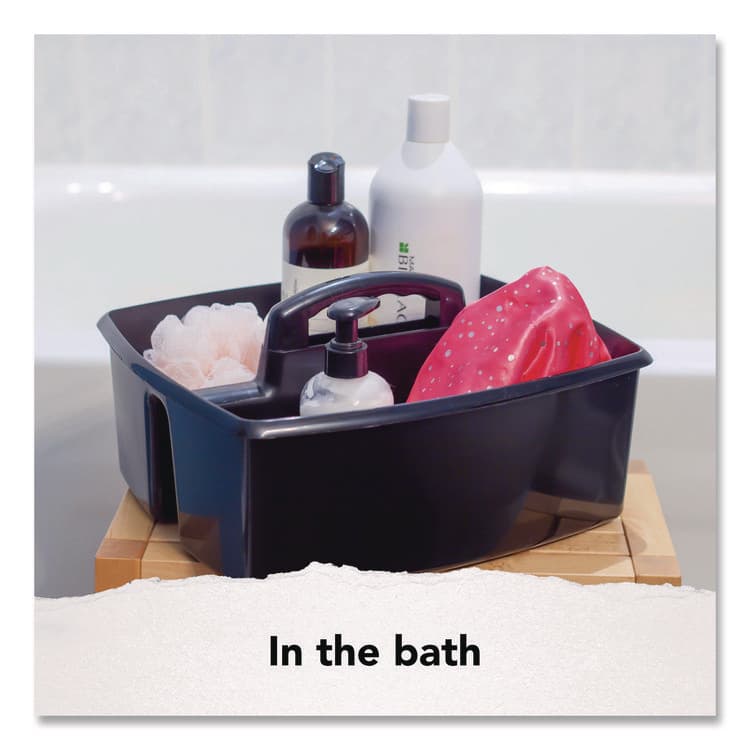 STOREX Large Caddy, 13 x 11 x 6.38, Black, 6/Pack (STX00973E06C) thumbnail 3