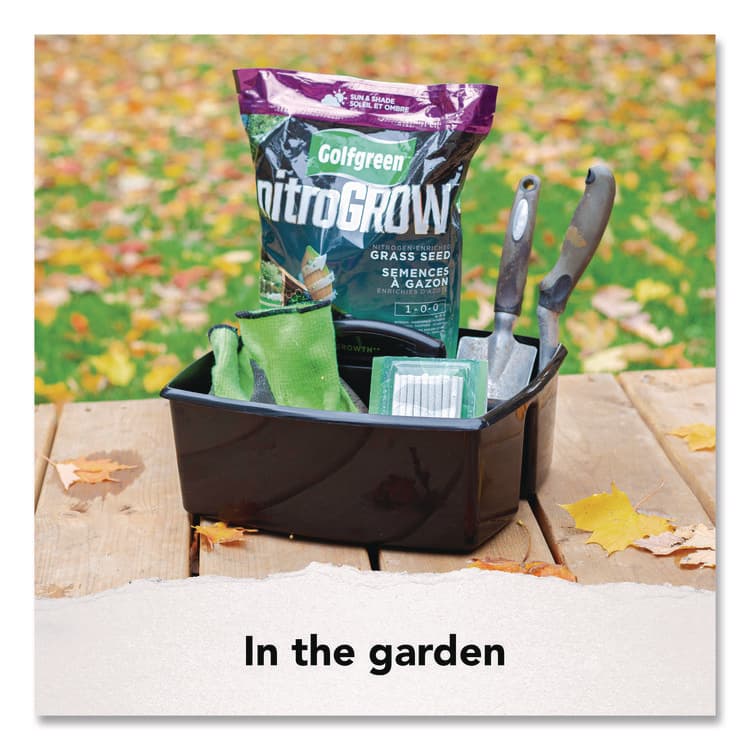 STOREX Large Caddy, 13 x 11 x 6.38, Black, 6/Pack (STX00973E06C) thumbnail 4