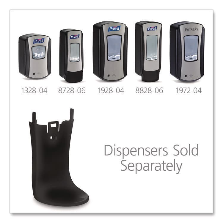 GO-JO INDUSTRIES SHIELD Floor and Wall Protector for ADX and LTX Dispensers, Black, 12/Carton (GOJ1045BLK12CT) thumbnail 2