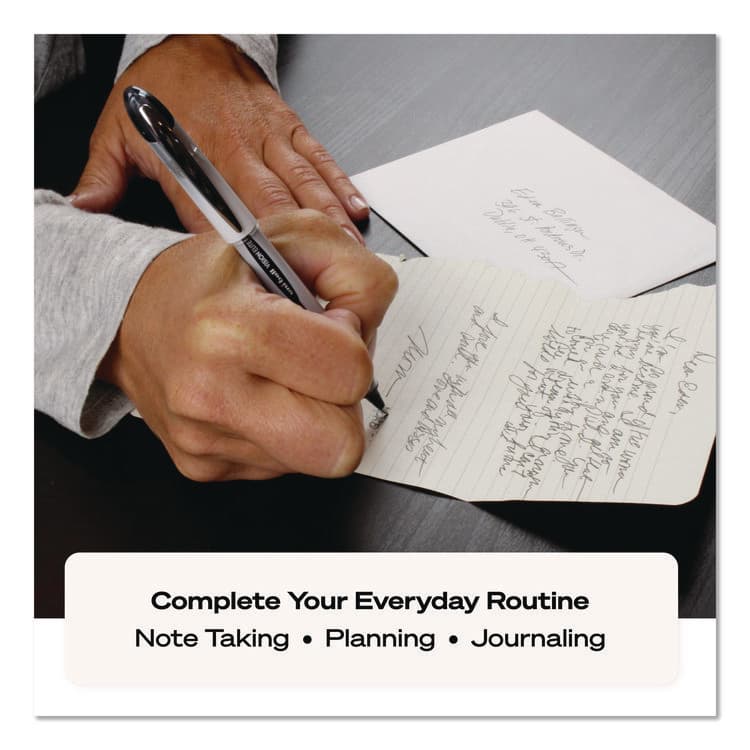 UNI VISION ELITE Rollerball Pen, Stick, Bold 0.8 mm, Violet Ink, White/Violet/Clear Barrel (UBC69025) thumbnail 4