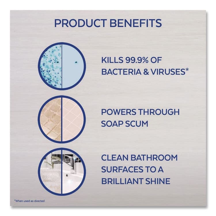 RECKITT BENCKISER Disinfectant Power Bathroom Foamer, Liquid, Atlantic Fresh Scent, 32 oz Spray Bottle, 12/Carton (RAC02699CT) thumbnail 4