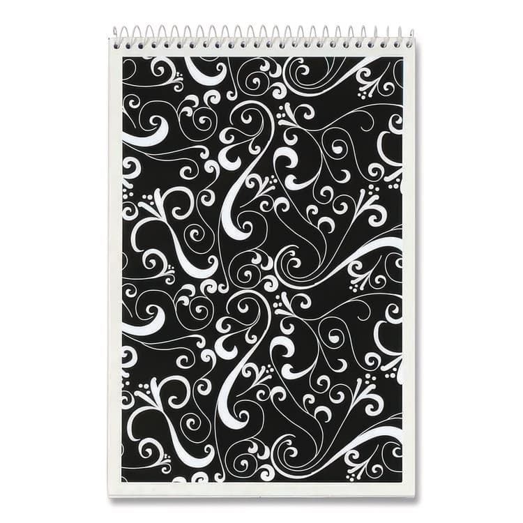TOPS BUSINESS FORMS Fashion Steno Pad, Assorted Abstract Floral Headband Designs, Gregg Rule, (80) White 6 x 9 Sheets, 6/Pack (TOP80230) thumbnail 4
