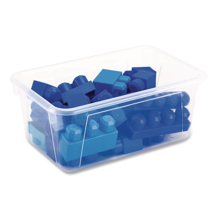 STOREX Cubby Bin, 1.8 gal, 7.8" x 12.09" x 5.18", Translucent, 5/Pack (STX62461U05C) thumbnail 3