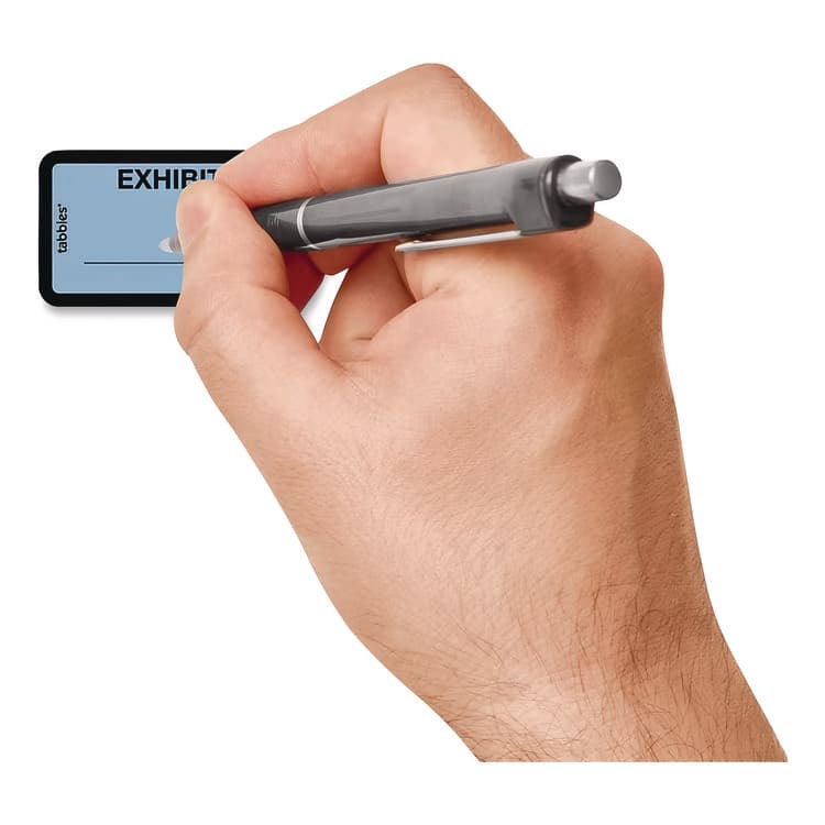 TABBIES Legal Exhibit Labels, Defendant's Exhibit, 1.63 x 1, Blue, 9/Sheet, 28 Sheets/Pack, 252 Labels/Pack (TAB58093) thumbnail 4