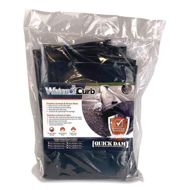 ABSORBENT SPECIALTY PRODUCTS Water Curbs, 10" x 10 ft x 10" (QKDQDWC1010) thumbnail 2