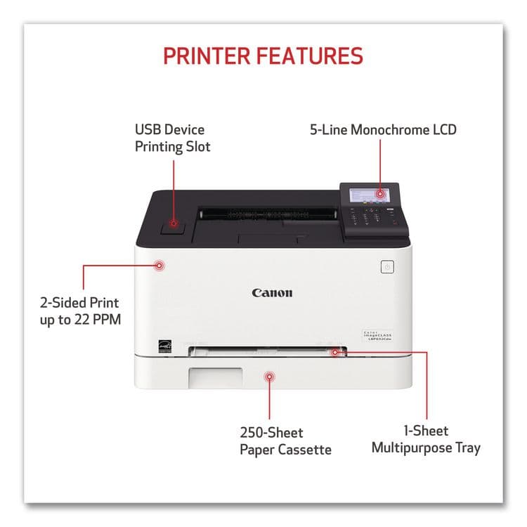 CANON USA, . imageCLASS LBP632Cdw Wireless Laser Printer (CNM5159C003) thumbnail 2