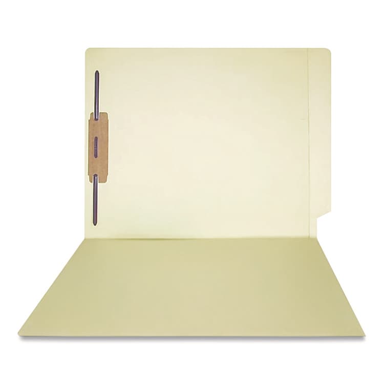 WESTERN STATES ENVELOPE CO Full Pocket End Tab Fastener Folders, Straight Tab, Expands 0.75", 1 Fastener, Letter Size, Manila, 50/Box (MAQ50664) thumbnail 4