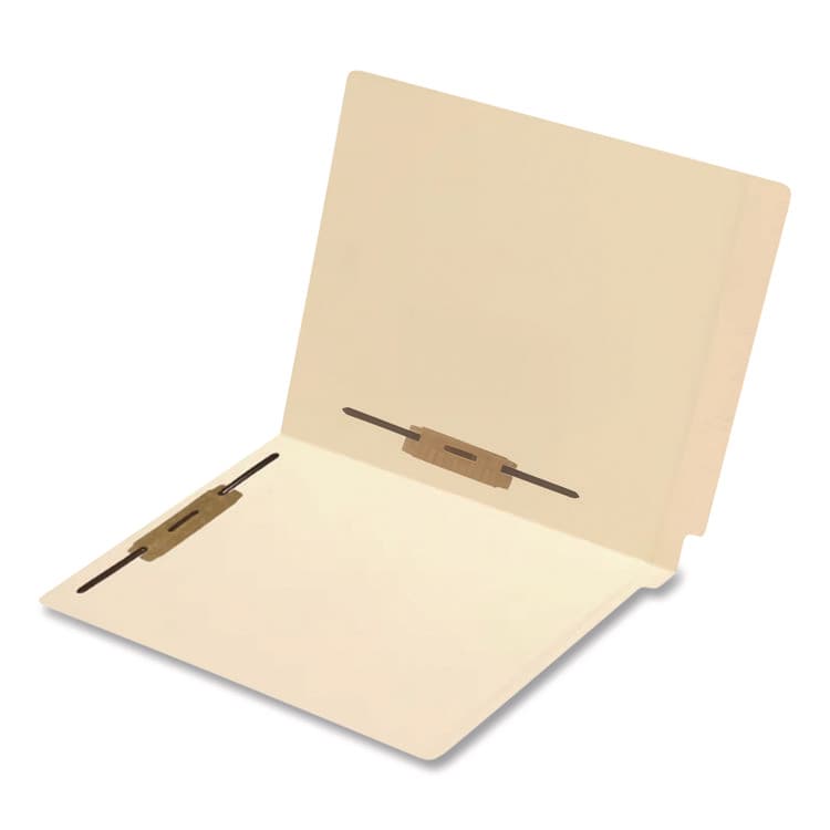 WESTERN STATES ENVELOPE CO End Tab Fastener Folders, Straight Tab, Expands 0.75", 2 Vertical/Horizontal Fasteners, Letter Size, Manila, 250/Box (MAQ52406B) thumbnail 3