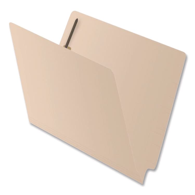 WESTERN STATES ENVELOPE CO Heavy-Duty Poly-Reinforced End Tab Fastener Folders, Straight Tab, Expands 0.75", 2 Fasteners, Letter Size, Manila, 50/Box (MAQ52415) thumbnail 4