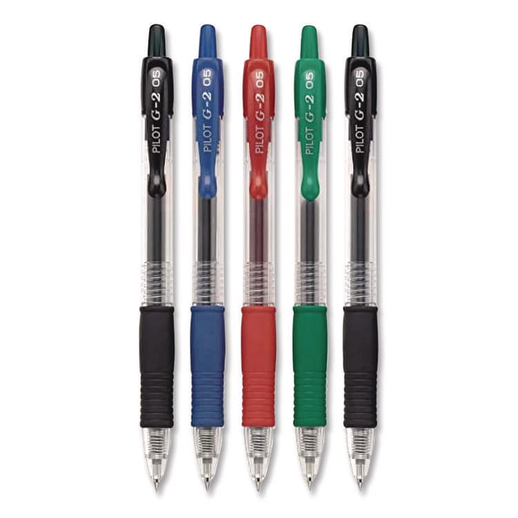 PILOT CORP. OF AMERICA G2 Premium Gel Pen, Retractable, Extra-Fine 0.5 mm, Assorted Ink and Barrel Colors, 5/Pack (PIL31300) thumbnail 4