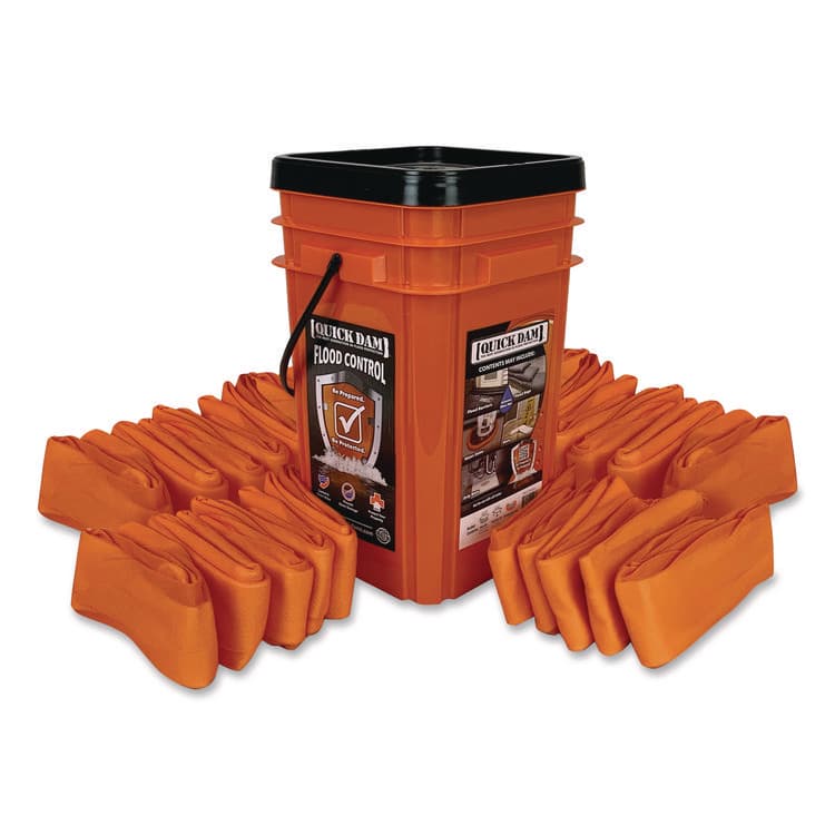 ABSORBENT SPECIALTY PRODUCTS Indoor Bucket Kit, (1) Bucket, (25) 4 ft Water Dams (QKDWUGG425)