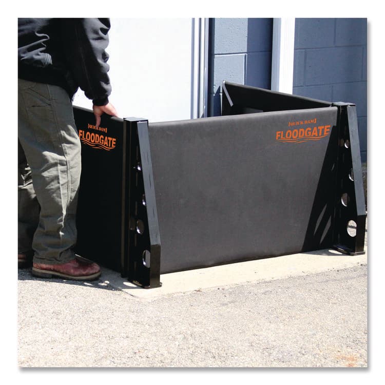 ABSORBENT SPECIALTY PRODUCTS Flood Gate 3-Way Stanchion Set, 11" x 36" x 7" (QKDQDFGST3WC) thumbnail 3