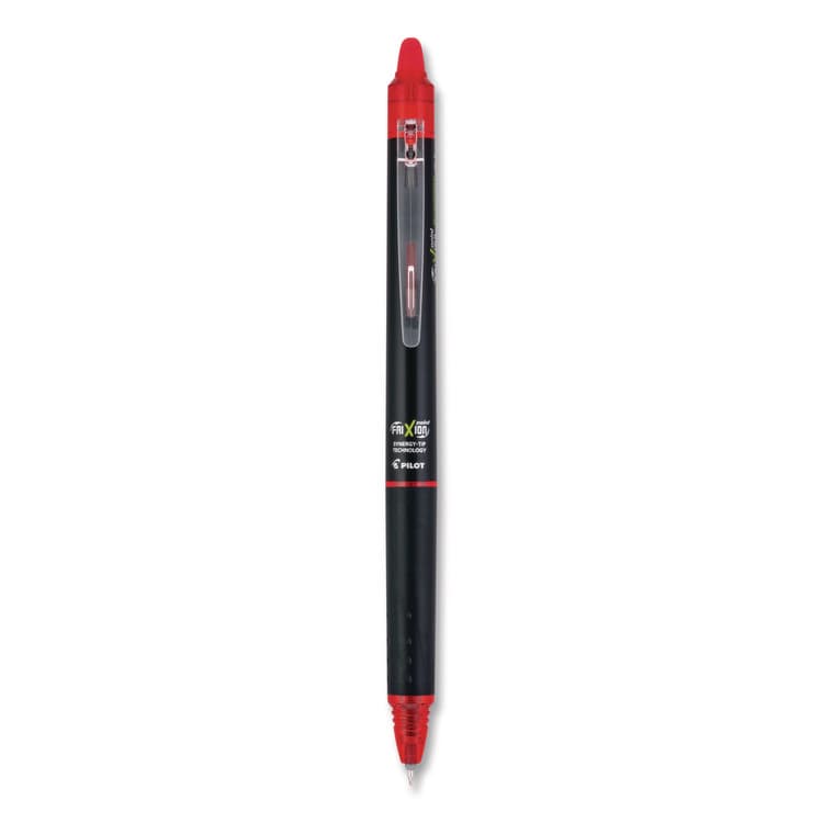 PILOT CORP. OF AMERICA Frixion Synergy Clicker Erasable Gel Pen, Retractable, Extra Fine 0.5 mm, Red Ink, Black/Red Barrel, Dozen (PIL17372) thumbnail 4