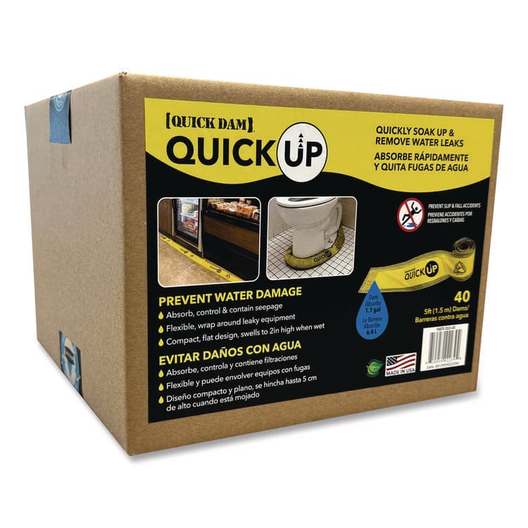 ABSORBENT SPECIALTY PRODUCTS Quick Ups, 4" x 5 ft x 2", 40/Box (QKDQU540) thumbnail 2