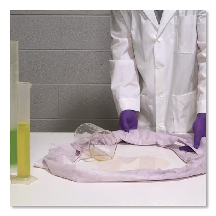 ABSORBENT SPECIALTY PRODUCTS Acid Neutralizing Socks, 2.26 L to 9.05 L, 2" x 4 ft (QKDSAN244) thumbnail 2