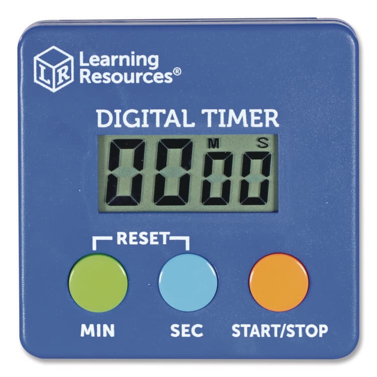 LEARNING RESOURCES Classroom Timer, LCD, 5.3 x 3.6 x 0.9, Blue (LRNLER4339)
