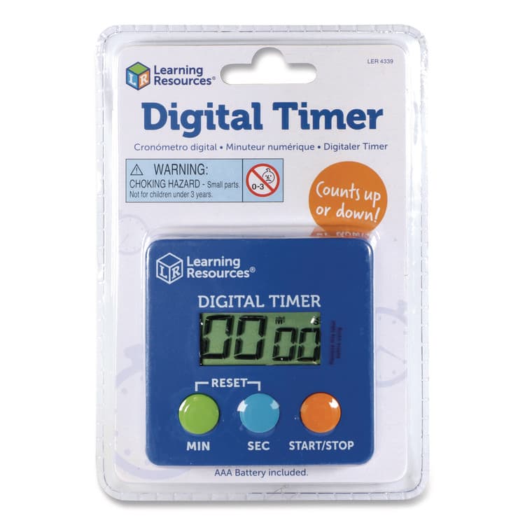 LEARNING RESOURCES Classroom Timer, LCD, 5.3 x 3.6 x 0.9, Blue (LRNLER4339) thumbnail 2