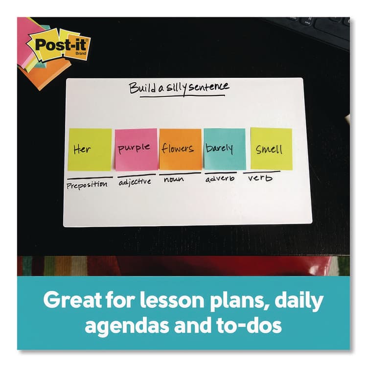 3M/COMMERCIAL TAPE DIV. Dry Erase Sheets, Laminate Film Surface, 7" x 11.3", White, 3/Pack (MMMDEFSHEETS3PK) thumbnail 4