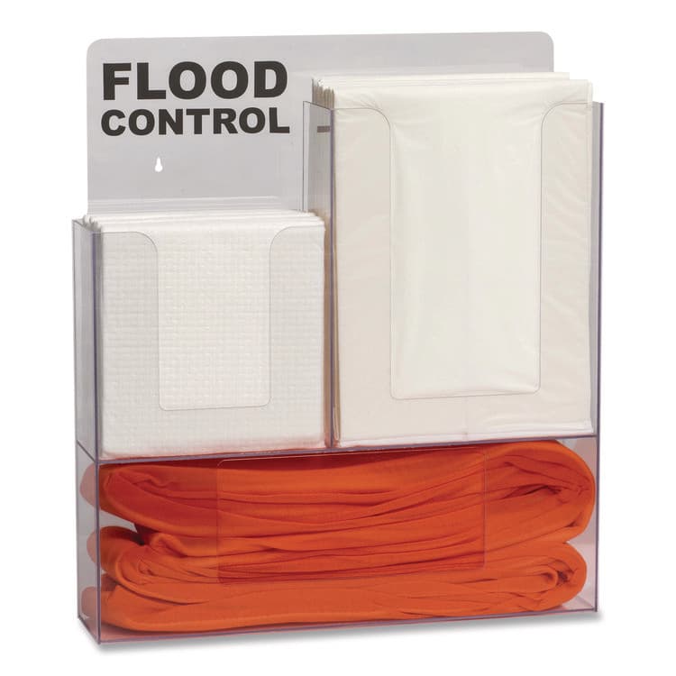 ABSORBENT SPECIALTY PRODUCTS Wall Rack, (8) Drip Mats, (8) Mats, (2) 4 ft Water Dams, (1) 10 ft Water Dam (QKDWURACK)