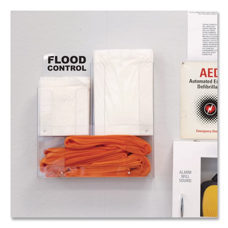 ABSORBENT SPECIALTY PRODUCTS Wall Rack, (8) Drip Mats, (8) Mats, (2) 4 ft Water Dams, (1) 10 ft Water Dam (QKDWURACK) thumbnail 2