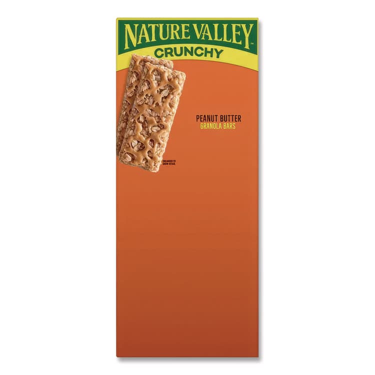 GENERAL MILLS Granola Bars, Crunchy Peanut Butter, 1.5 oz Pouch, 28/Box (NVLGEM2384) thumbnail 2